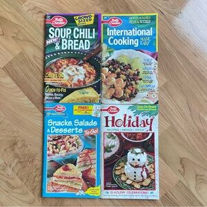 Vintage 1996 Betty Crocker Cookbook Magazines Bundle of Four